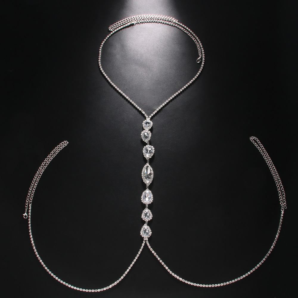 Fashion Sexy Water Drop Neckla - Body Jewelry 评论和价格