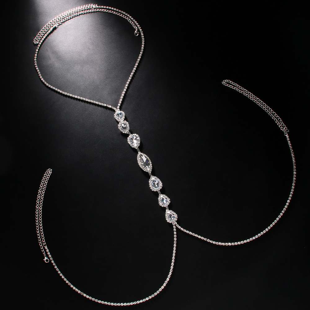 Fashion Sexy Water Drop Neckla - Body Jewelry 评论和价格