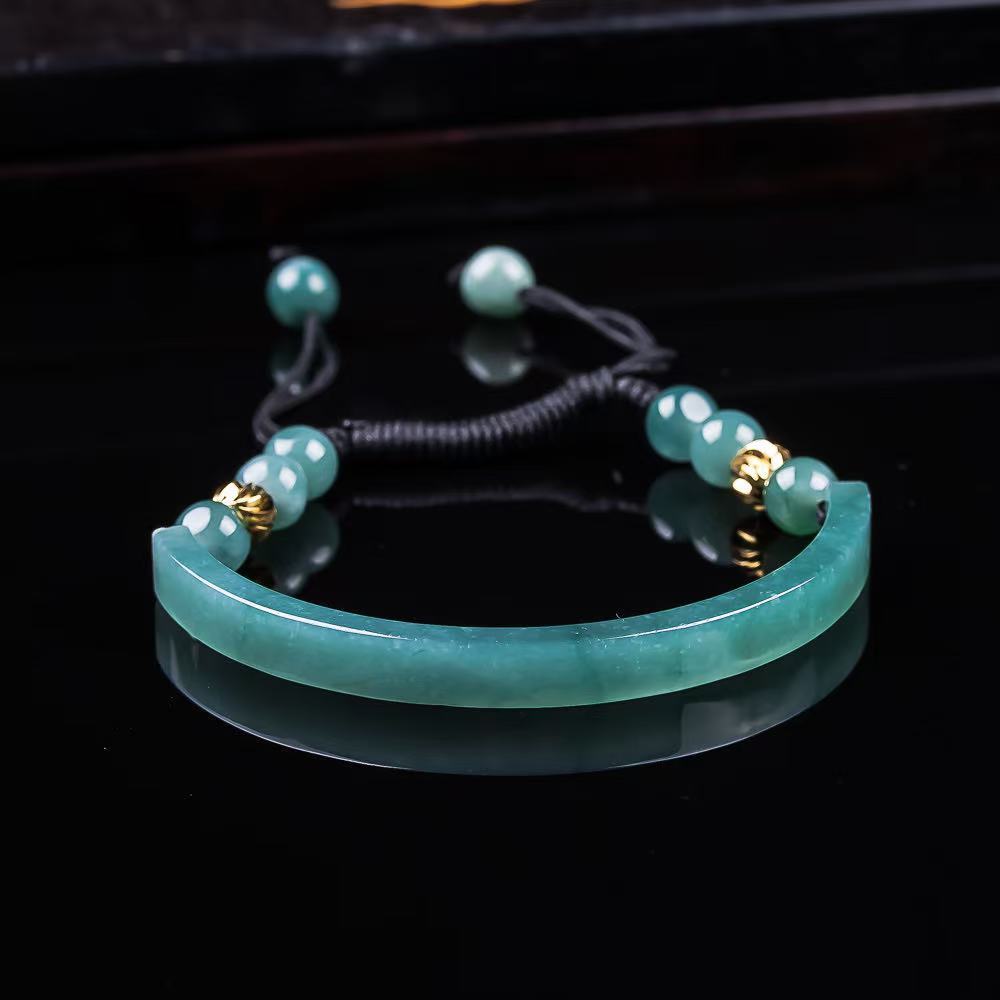 Myanmar Jadeite Bracelet Acces - Bracelets 评论和价格